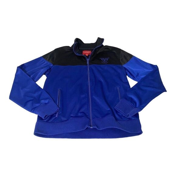 Guess Jeans Los Angeles Payce Track Jacket Blue Black Men's M - Picture 3 of 9